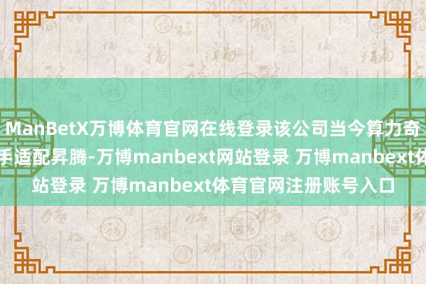 ManBetX万博体育官网在线登录该公司当今算力奇迹器业务是否照旧得手适配昇腾-万博manbext网站登录 万博manbext体育官网注册账号入口