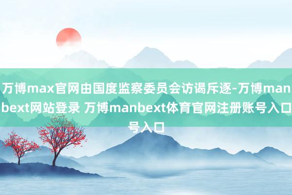 万博max官网由国度监察委员会访谒斥逐-万博manbext网站登录 万博manbext体育官网注册账号入口