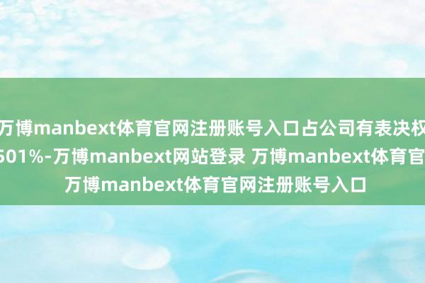 万博manbext体育官网注册账号入口占公司有表决权股份总额的4.7501%-万博manbext网站登录 万博manbext体育官网注册账号入口